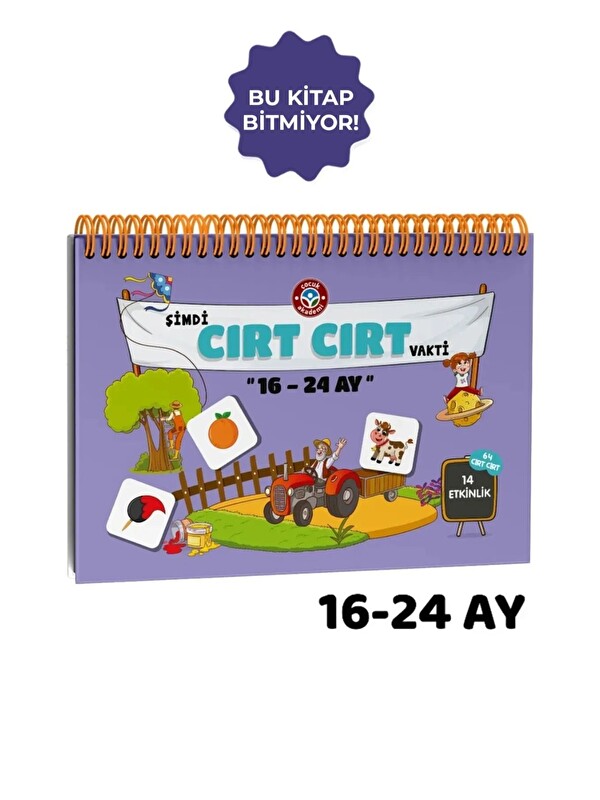 Çocuk Akademi 16 24 Ay Cırt Cırtli Aktivite Kitabı