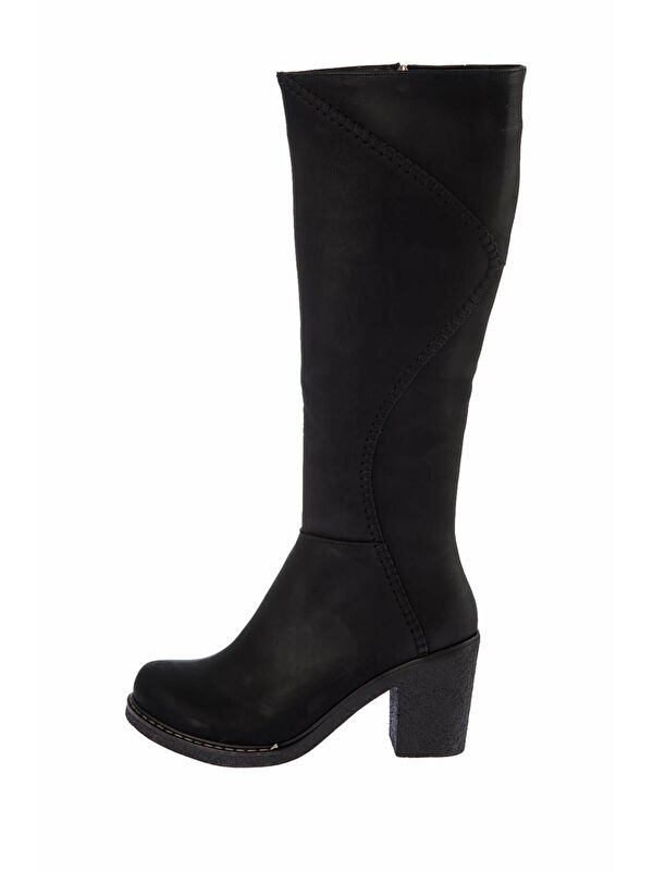 E674250509 Siyah Kadın Çizme - Görsel 3