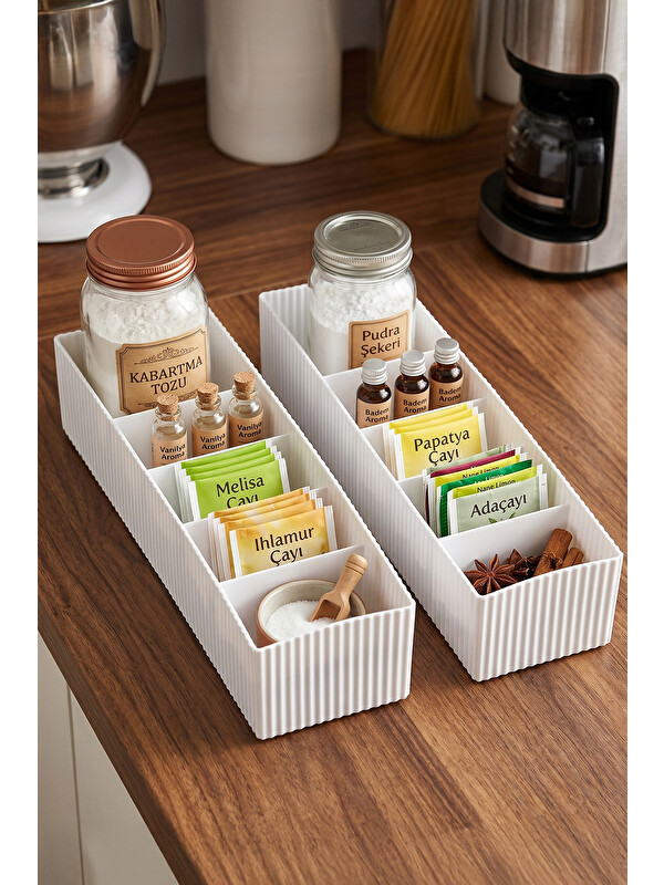 Porsima Org-16-1 Çekmece Içi 2li Düzenleyici Organizer Set Beyaz
