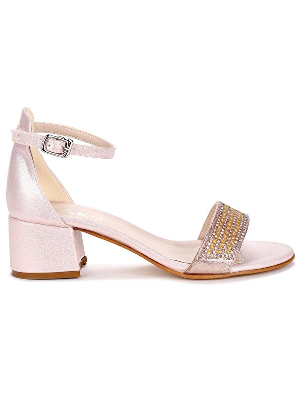 Elinor Vakko Günlük Kız Çocuk 3 Cm Topuklu Sandalet Abiye Ayakkabı - Görsel 5