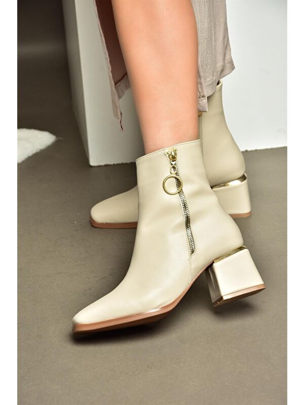 R5245003 Bej Kadın Bot - Görsel 3