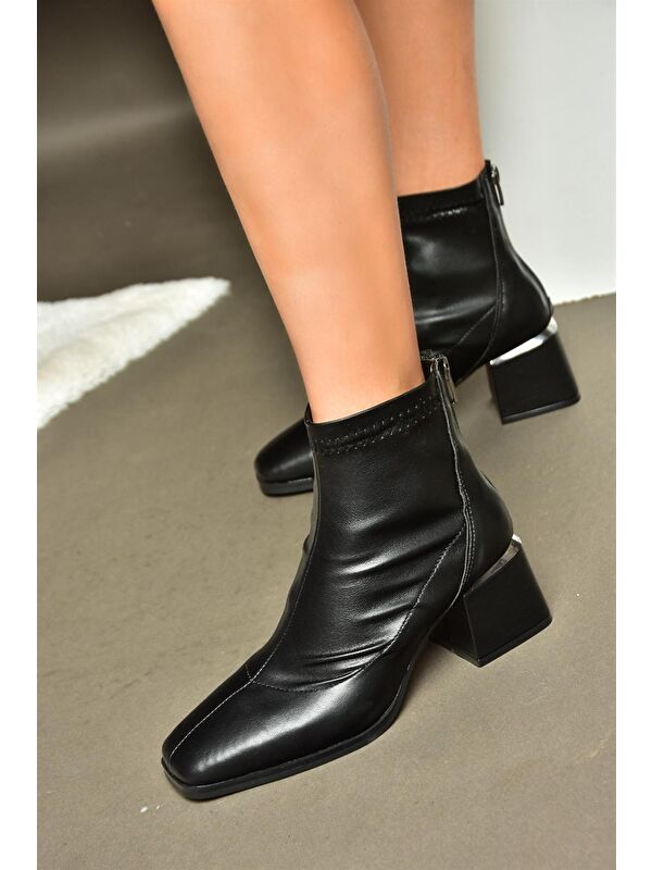 R5240608 Siyah Kadın Bot - Görsel 4