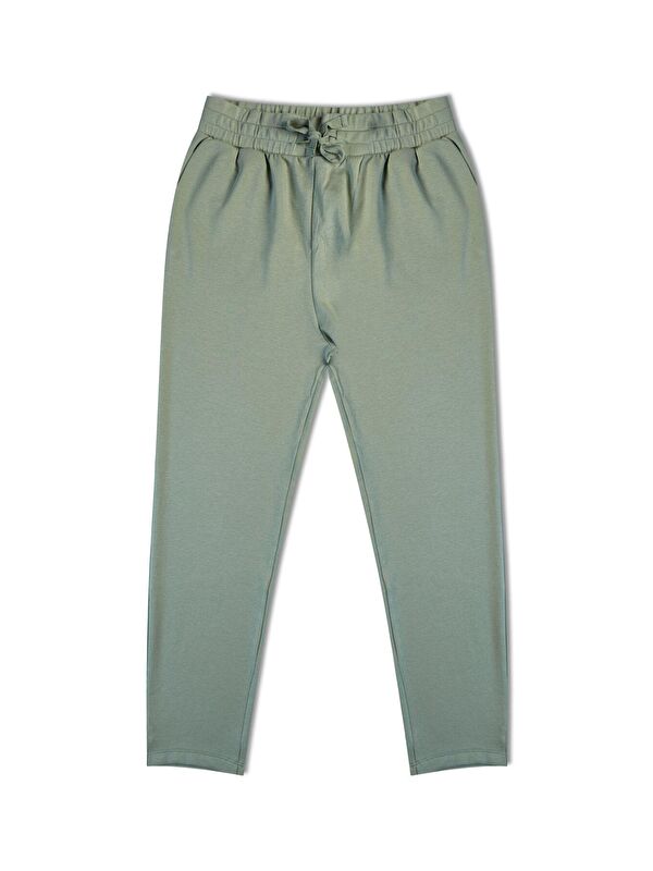 Hnx Beli Lastikli Düz Jogger Kadın Eşofman Altı