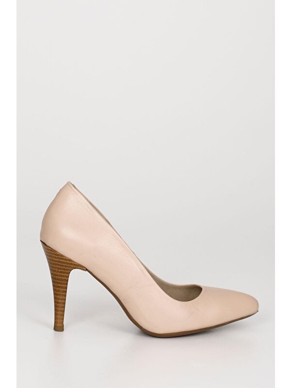 Hakiki Deri Sivri Burun İnce Yüksek Topuklu Stiletto Kadın Ayakkabı 22354 - Görsel 5