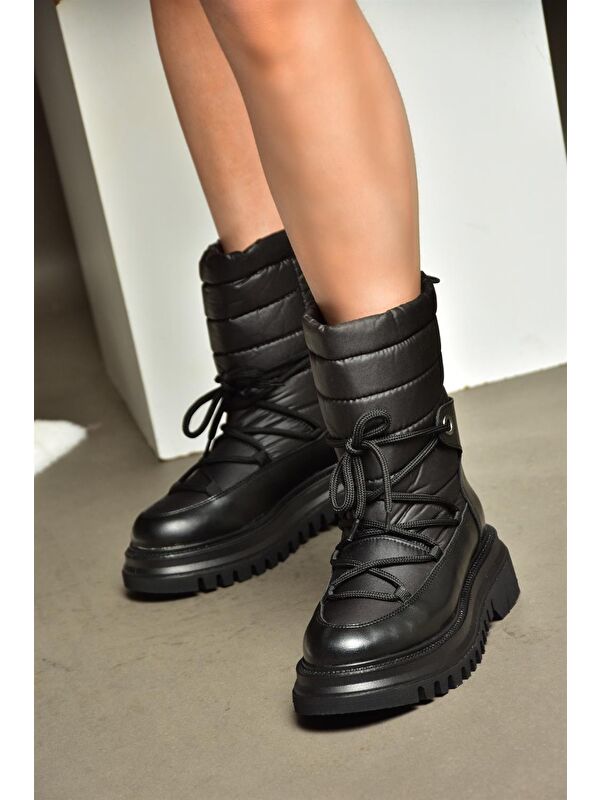 R3121024 Siyah Kadın Bot - Görsel 4