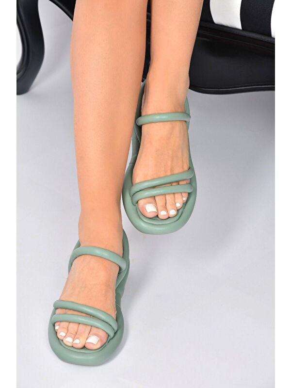 Yeşil Kadın Sandalet K848218509 - Görsel 5