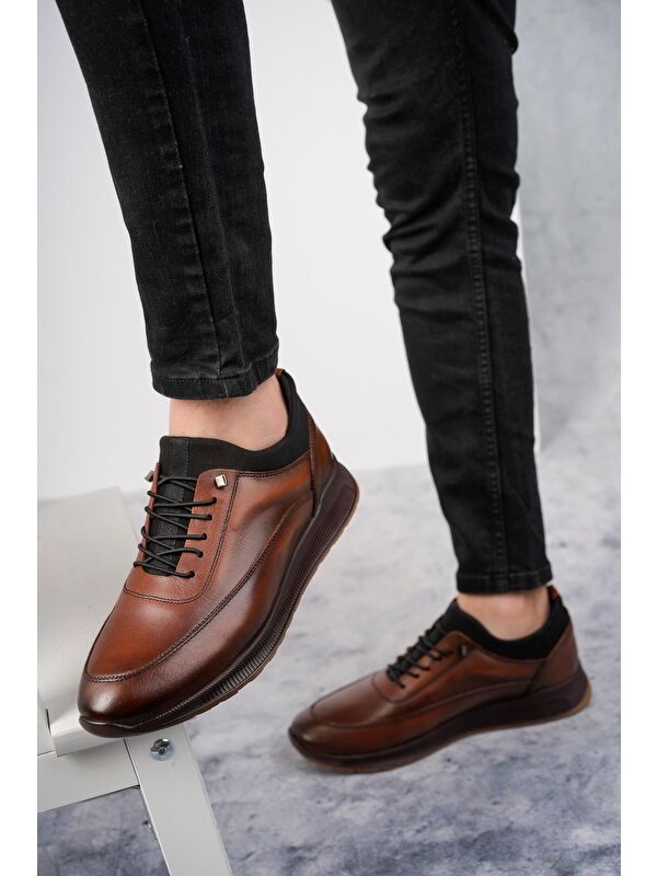 Fire Erkek Günlük Klasik Hakiki Deri Casual Rahat Ortopedik Ayakkabı - Görsel 4