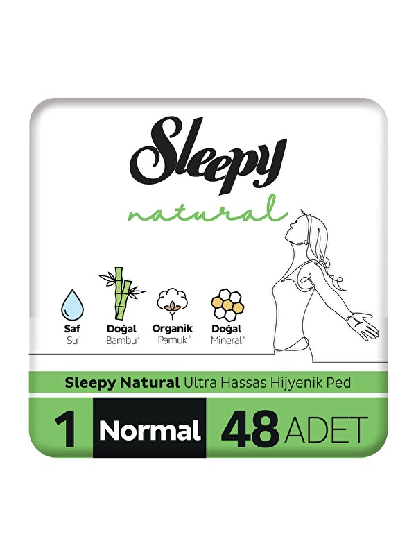 Sleepy Natural Ultra Hassas Hijyenik Ped Normal 48 Adet Ped