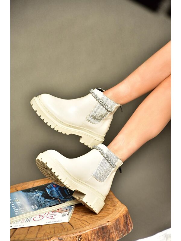 R7264182 Bej Kadın Bot - Görsel 5