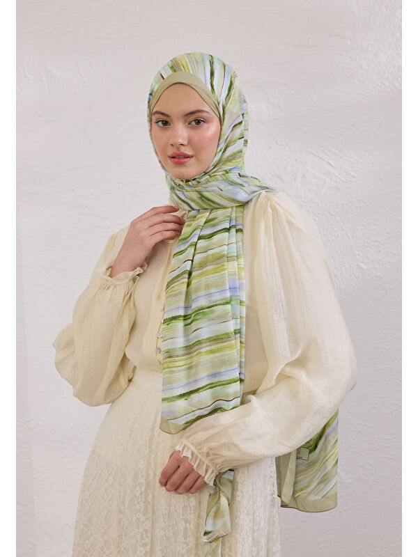 Fresh Scarfs Deıa Desen Rami Şal Adaçayı