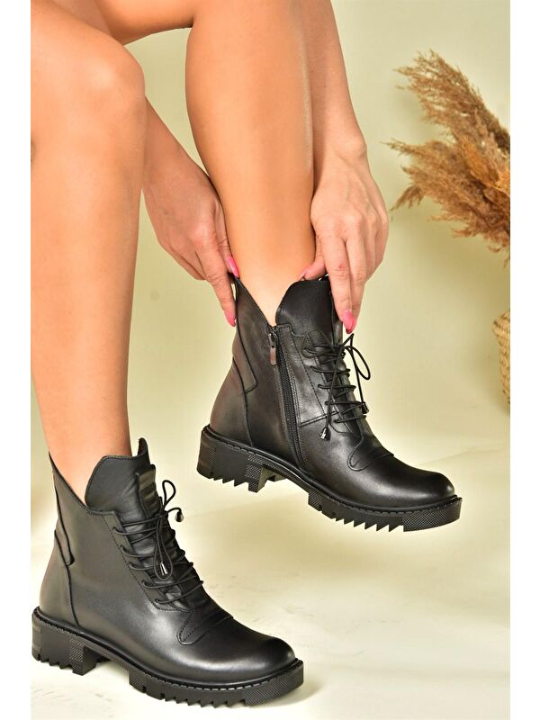 N5552662 Siyah Kadın Bot - Görsel 2