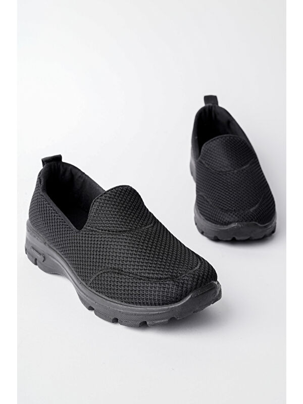 WİLLA Kadın Ortopedik Bağcıksız Nefes Alabilen Hafif Yürüyüş Sneaker Spor Ayakkabı - Görsel 6