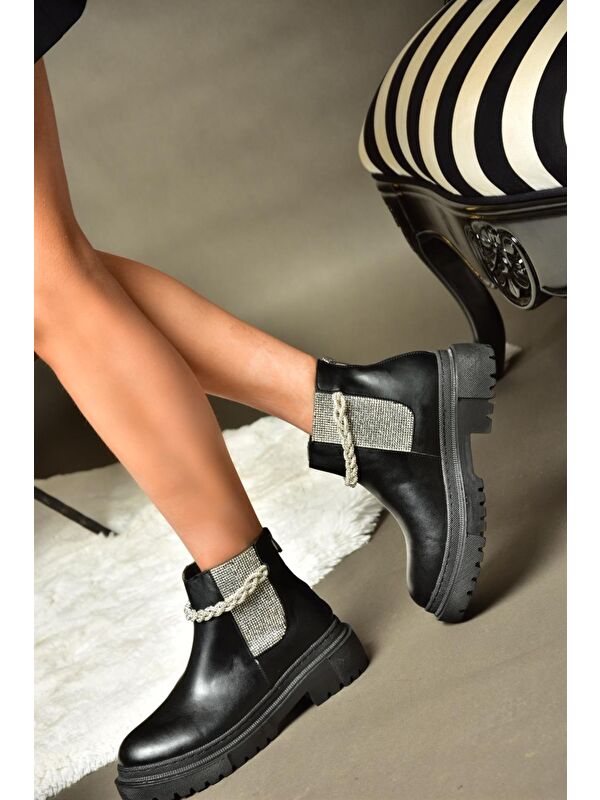 R7264182 Siyah Kadın Bot - Görsel 3