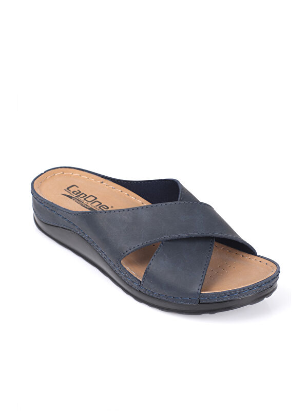 107001 Kadın Çapraz Bant Konfor Anatomic Terlik - Görsel 7