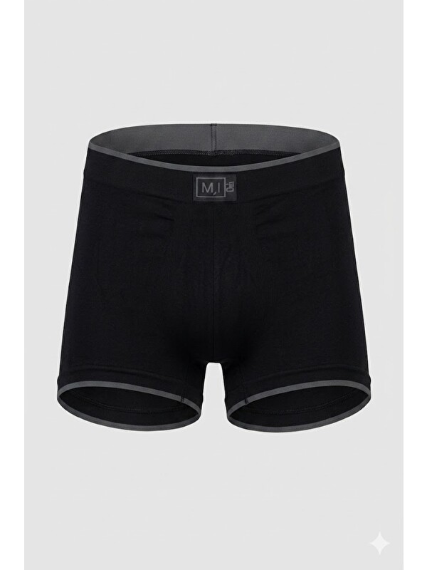 C&City C12104 Dikişsiz Erkek Boxer Siyah
