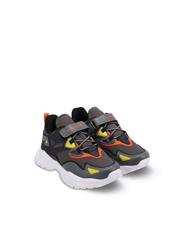 KAJAL I Sneaker Erkek Çocuk Ayakkabı Koyu Gri - Görsel 3