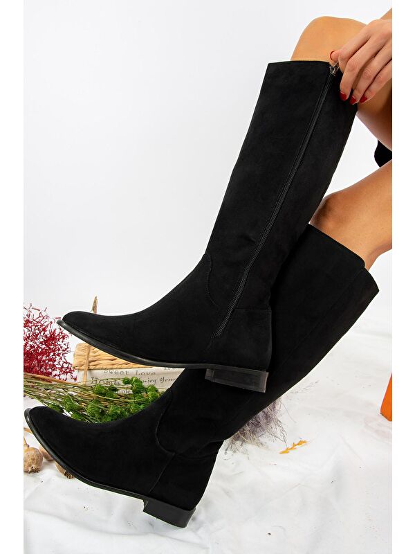 J654065602 Siyah Kadın Çizme - Görsel 3