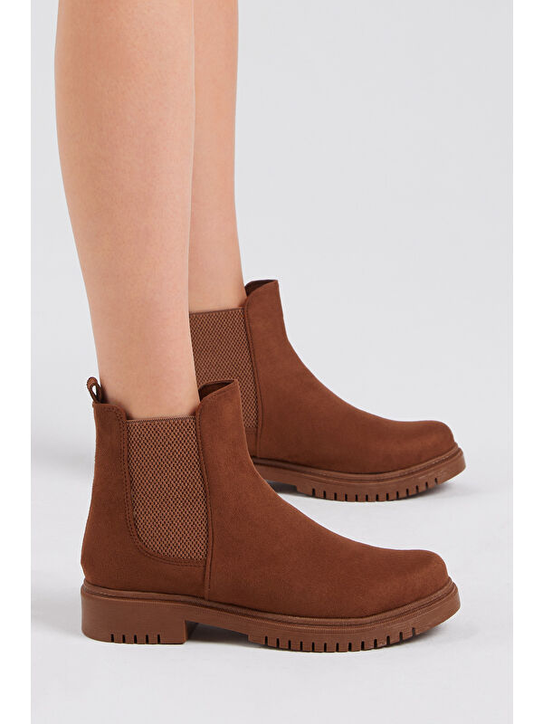 Tonny Black Siyah Tonny Black Süet Rahat Kadın Kalıp Lastikli Bot