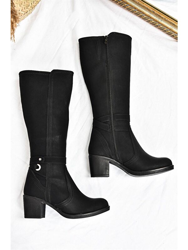 L6742112 Siyah Kadın Çizme - Görsel 5