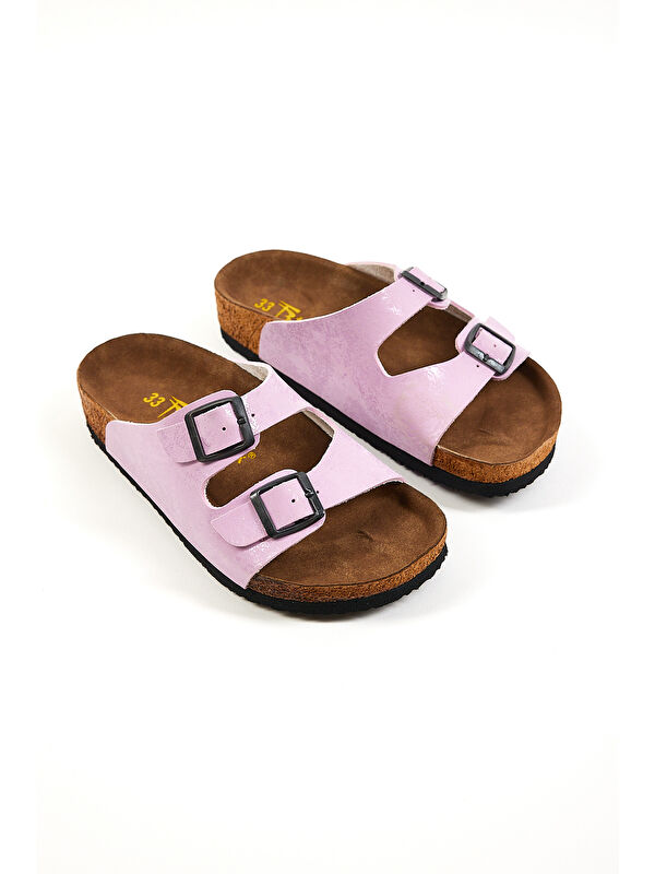 Tonny Black Kirmizi Tonny Black Rahat Kalip Çocuk Unisex Poli Taban Çift Tokalı Nubuk