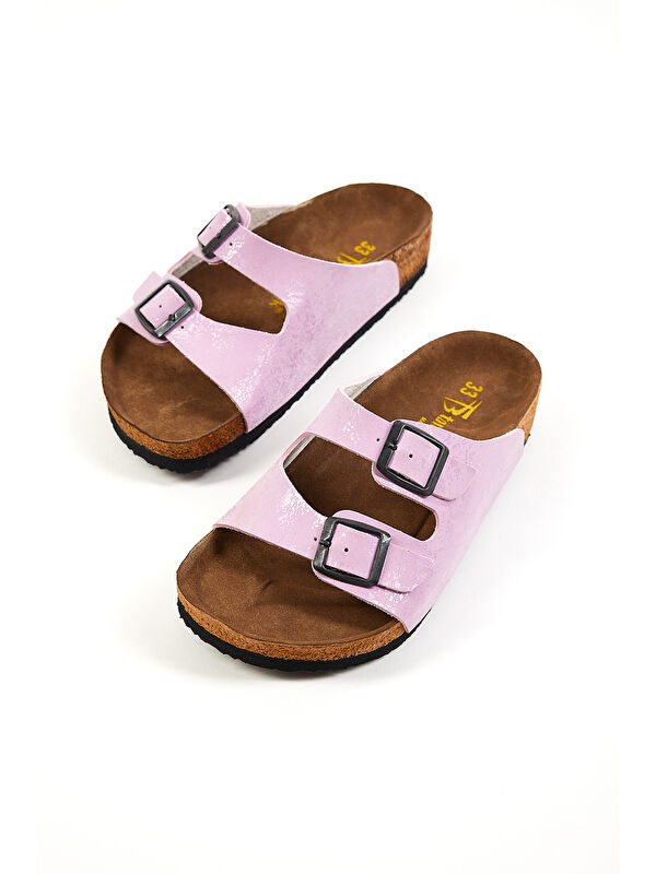 Tonny Black Kirmizi Tonny Black Rahat Kalip Çocuk Unisex Poli Taban Çift Tokalı Nubuk