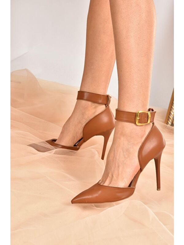 Taba Kadın Topuklu Ayakkabı K654073309 - Görsel 5