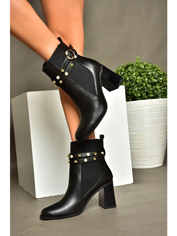R5181011 Siyah Kadın Bot - Görsel 5