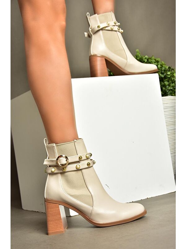 R5181011 Bej Kadın Bot - Görsel 4