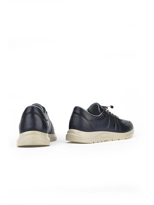 Erkek Hakiki Deri Sneaker 1331013ZS08 Lacivert - Görsel 6