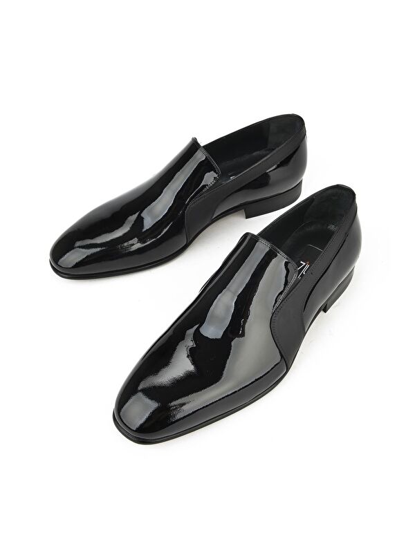 Erkek Hakiki Deri Ayakkabı 133145Z9807 Siyah - Görsel 6