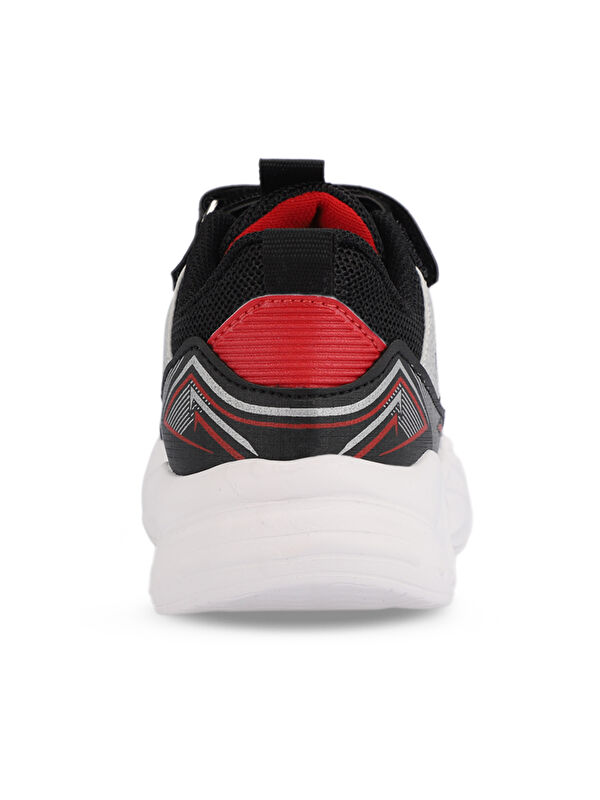 NELSON Unisex Çocuk Sneaker Ayakkabı Siyah / Kırmızı - Görsel 7