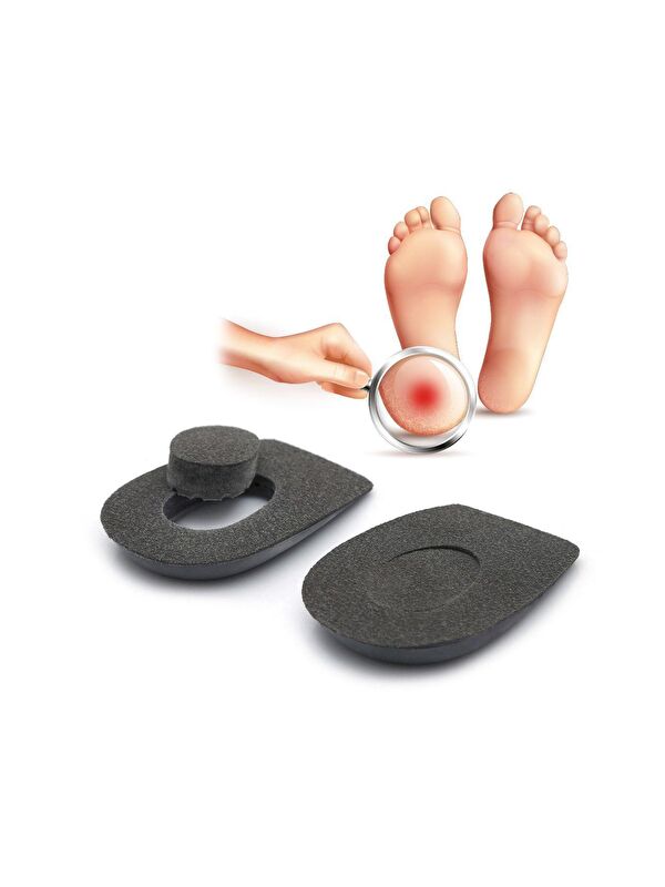 Black Deer Heelspur Epin Topukluk Gri Topuk Dikeni Tabanlık
