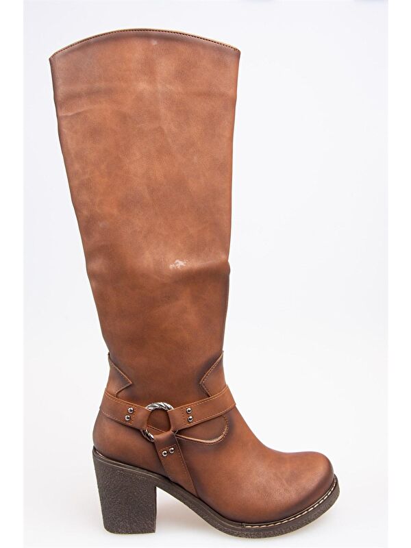 E674250009 Taba Kadın Çizme - Görsel 4