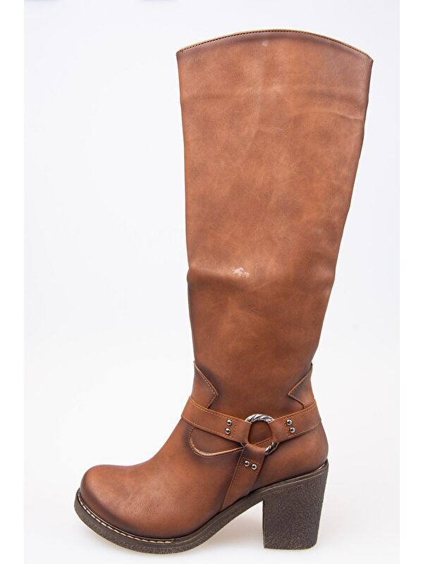 E674250009 Taba Kadın Çizme - Görsel 5