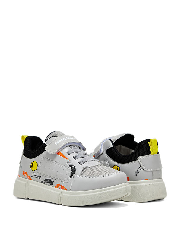 Tonny Black Gri Tonny Black Rahat Kalip Çocuk Unisex Cırtlı