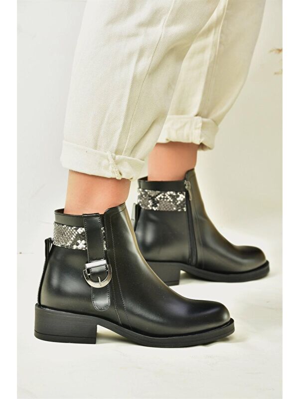 N5184001 Siyah Kadın Bot - Görsel 2