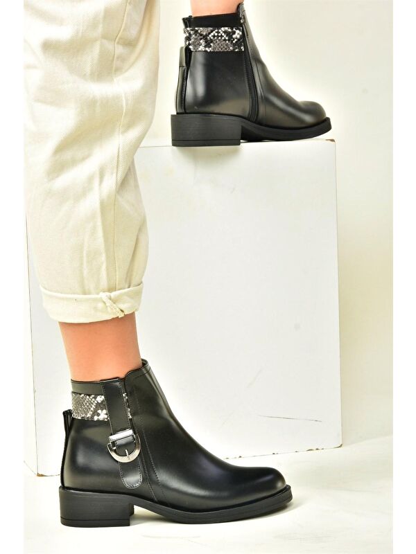 N5184001 Siyah Kadın Bot - Görsel 4