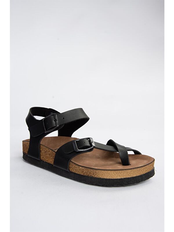 Siyah Kadın Sandalet H777786009 - Görsel 3