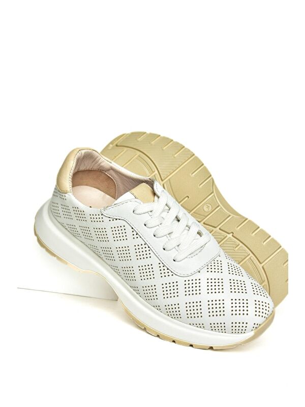 U5550256 Beyaz Kadın Sneakers - Görsel 4