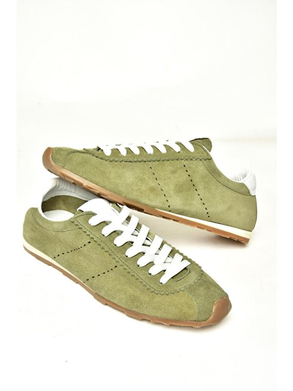 U3123116 Yeşil Kadın Sneakers - Görsel 3