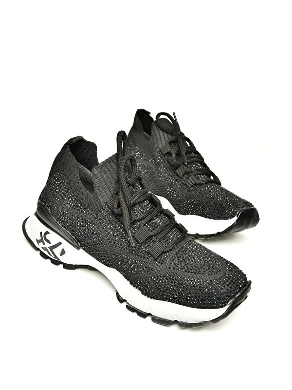 U6029151 Siyah Kadın Sneakers - Görsel 3