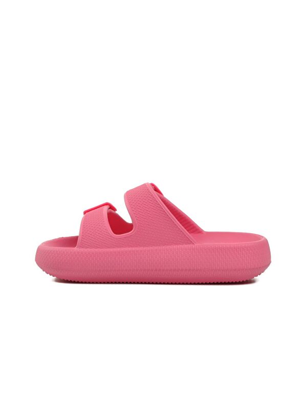 Fuşya Çift Bantlı Eva Kadın Terlik 23Y001 Anna - Görsel 3