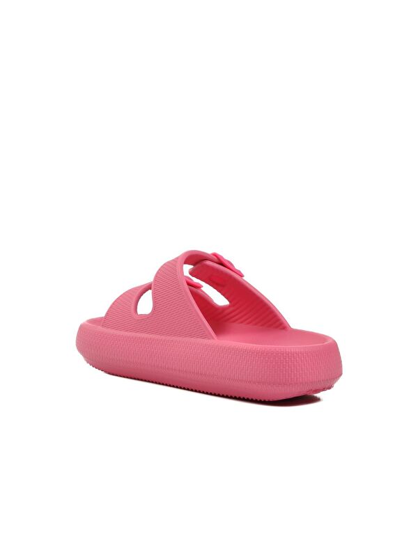 Fuşya Çift Bantlı Eva Kadın Terlik 23Y001 Anna - Görsel 5