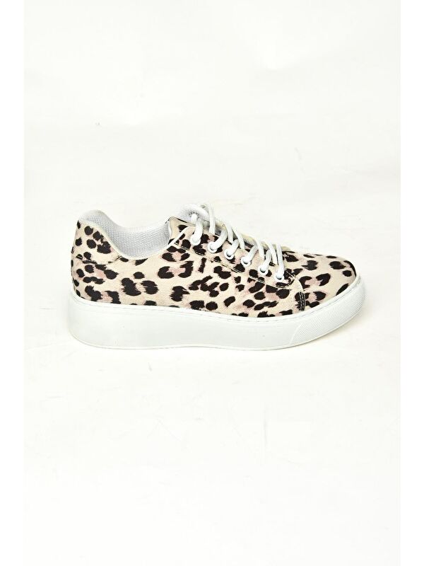 P6020450 Bej Kadın Sneakers - Görsel 3