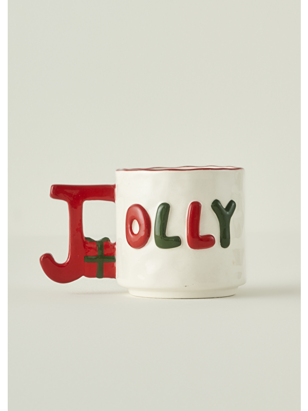 Bella Maison Jolly Yılbaşı Stoneware Kupa (360 cc)