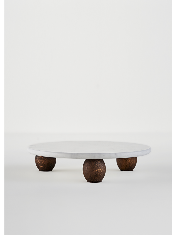 Bella Maison Olmo Mermer Sunum Standı Naturel (25 cm)