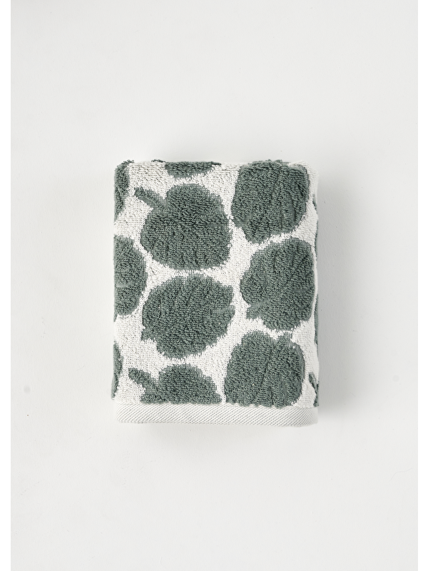 Bella Maison %100 Pamuk Monstera Yüz Havlusu Yeşil (50x70 cm)