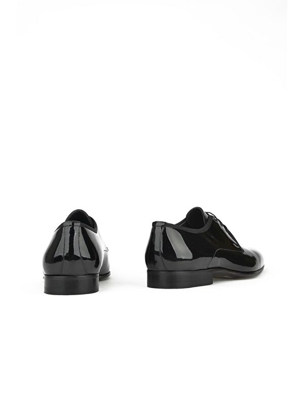 Erkek Hakiki Deri Ayakkabı 133145Z700 Siyah - Görsel 4