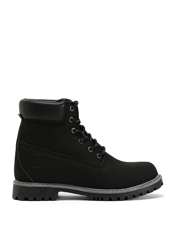 TONNY BLACK Unisex Siyah Rahat Kalıp Termo Taban Bot
