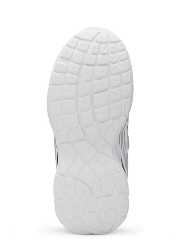 KENDALL Unisex Çocuk Cırt Cırtlı Beyaz / Turuncu Günlük Spor Ayakkabısı - Görsel 8